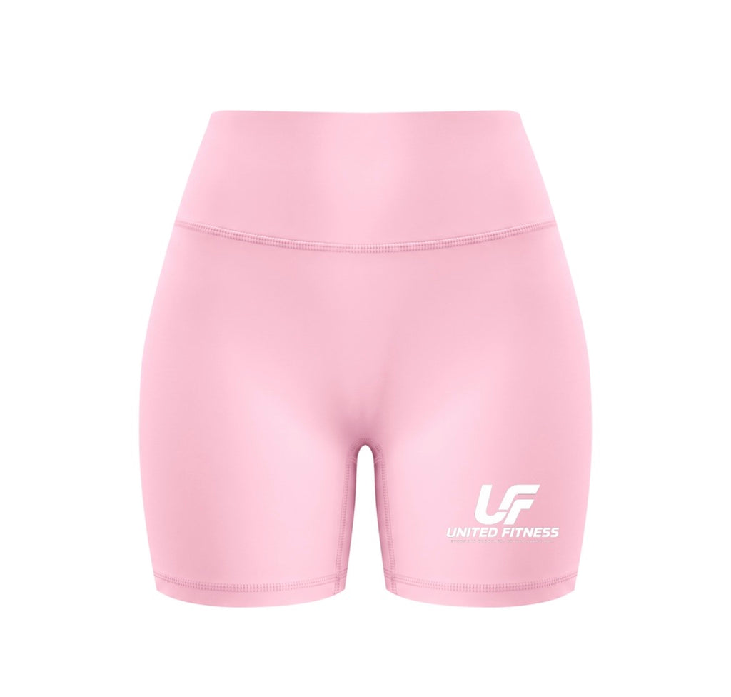 UF Pink Women’s High Waisted Yoga Biker Shorts